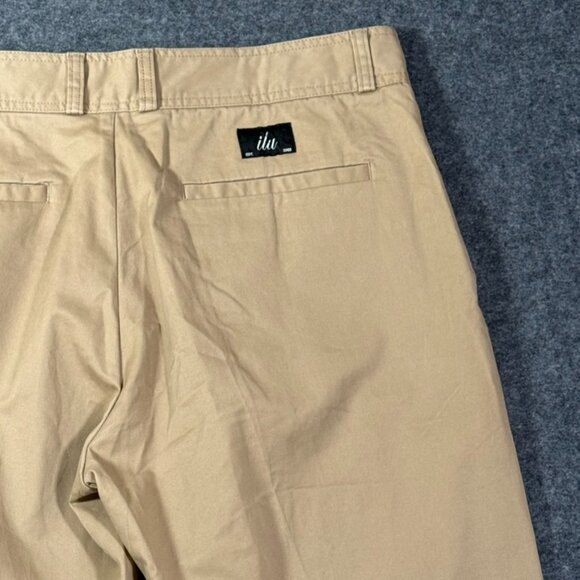 I Love Ugly Slim Kobe Chino Pants Cropped Beige Tan Sz Medium 32x26 Casual Work - Picture 4 of 14